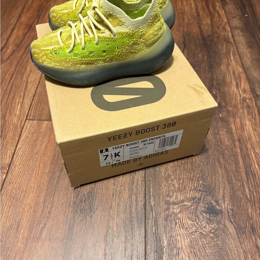 Adidas Yeezy Boost 380 Kids Shoes - Yellow